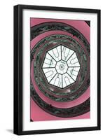 Dolce Vita Rome Collection - The Vatican Spiral Staircase Hot Pink II-Philippe Hugonnard-Framed Premium Photographic Print