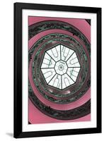 Dolce Vita Rome Collection - The Vatican Spiral Staircase Hot Pink II-Philippe Hugonnard-Framed Photographic Print