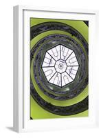 Dolce Vita Rome Collection - The Vatican Spiral Staircase Lime Green II-Philippe Hugonnard-Framed Photographic Print