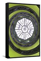 Dolce Vita Rome Collection - The Vatican Spiral Staircase Lime Green II-Philippe Hugonnard-Framed Stretched Canvas