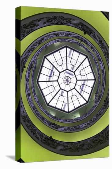 Dolce Vita Rome Collection - The Vatican Spiral Staircase Lime Green II-Philippe Hugonnard-Stretched Canvas