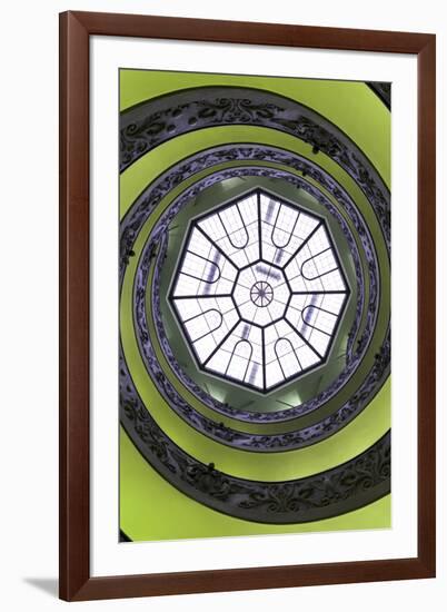 Dolce Vita Rome Collection - The Vatican Spiral Staircase Lime Green II-Philippe Hugonnard-Framed Photographic Print