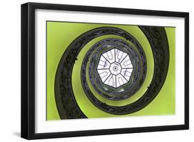 Dolce Vita Rome Collection - The Vatican Spiral Staircase Lime Green-Philippe Hugonnard-Framed Photographic Print