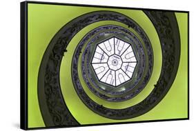 Dolce Vita Rome Collection - The Vatican Spiral Staircase Lime Green-Philippe Hugonnard-Framed Stretched Canvas