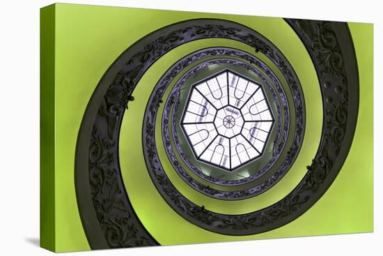 Dolce Vita Rome Collection - The Vatican Spiral Staircase Lime Green-Philippe Hugonnard-Stretched Canvas