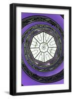 Dolce Vita Rome Collection - The Vatican Spiral Staircase Purple II-Philippe Hugonnard-Framed Premium Photographic Print