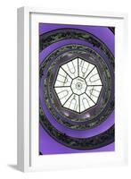 Dolce Vita Rome Collection - The Vatican Spiral Staircase Purple II-Philippe Hugonnard-Framed Premium Photographic Print