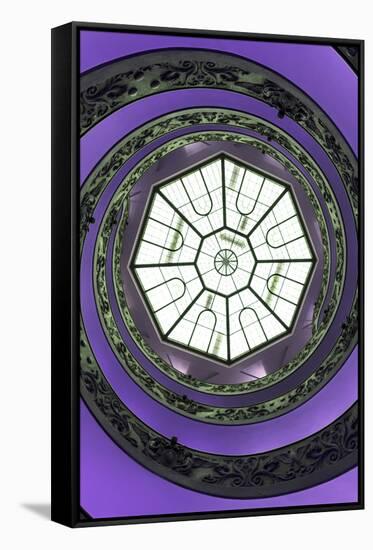 Dolce Vita Rome Collection - The Vatican Spiral Staircase Purple II-Philippe Hugonnard-Framed Stretched Canvas