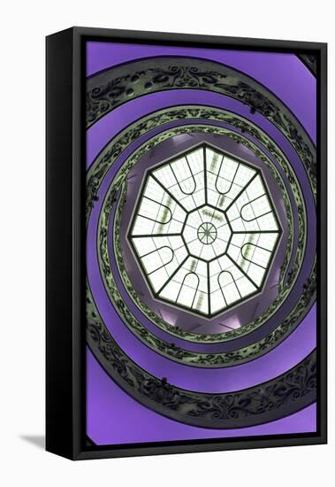 Dolce Vita Rome Collection - The Vatican Spiral Staircase Purple II-Philippe Hugonnard-Framed Stretched Canvas