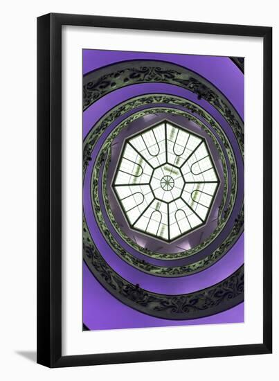 Dolce Vita Rome Collection - The Vatican Spiral Staircase Purple II-Philippe Hugonnard-Framed Photographic Print