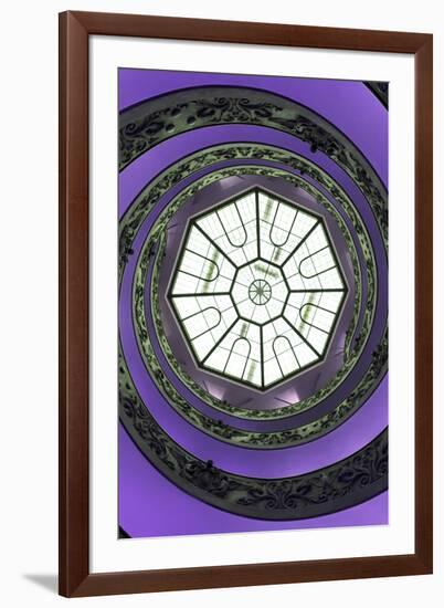 Dolce Vita Rome Collection - The Vatican Spiral Staircase Purple II-Philippe Hugonnard-Framed Photographic Print