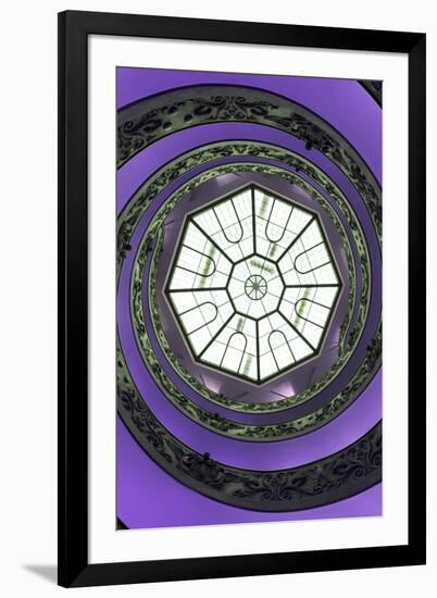 Dolce Vita Rome Collection - The Vatican Spiral Staircase Purple II-Philippe Hugonnard-Framed Photographic Print