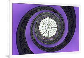 Dolce Vita Rome Collection - The Vatican Spiral Staircase Purple-Philippe Hugonnard-Framed Photographic Print