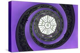 Dolce Vita Rome Collection - The Vatican Spiral Staircase Purple-Philippe Hugonnard-Stretched Canvas