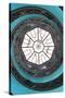 Dolce Vita Rome Collection - The Vatican Spiral Staircase Turquoise II-Philippe Hugonnard-Stretched Canvas