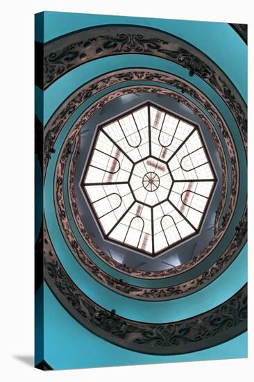 Dolce Vita Rome Collection - The Vatican Spiral Staircase Turquoise II-Philippe Hugonnard-Stretched Canvas