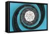 Dolce Vita Rome Collection - The Vatican Spiral Staircase Turquoise-Philippe Hugonnard-Framed Stretched Canvas