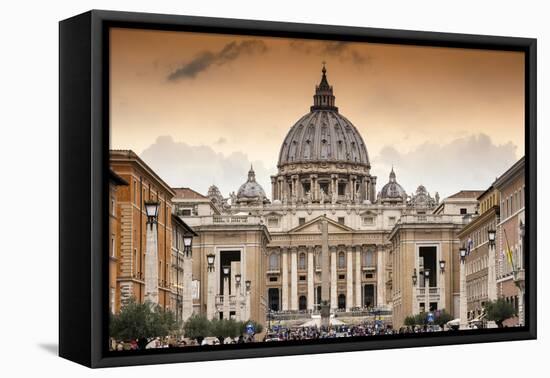 Dolce Vita Rome Collection - Vatican City at Sunset-Philippe Hugonnard-Framed Stretched Canvas