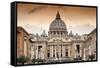 Dolce Vita Rome Collection - Vatican City at Sunset-Philippe Hugonnard-Framed Stretched Canvas