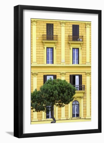 Dolce Vita Rome Collection - Yellow Building Facade II-Philippe Hugonnard-Framed Photographic Print