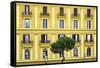 Dolce Vita Rome Collection - Yellow Building Facade-Philippe Hugonnard-Framed Stretched Canvas