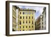 Dolce Vita Rome Collection - Yellow Buildings Facade-Philippe Hugonnard-Framed Photographic Print