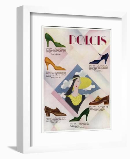 Dolcis Advert 1931-null-Framed Art Print