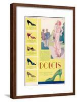 Dolcis Shoes Advertisement-null-Framed Art Print