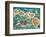 Dole Map of the Hawaiian Islands c.1950-Joseph Fehér-Framed Art Print