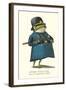 Doleful Frog as Policeman-null-Framed Art Print