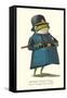 Doleful Frog as Policeman-null-Framed Stretched Canvas