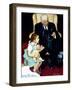 Doll Checkup (or Doll Pretending to Check up Doll)-Norman Rockwell-Framed Giclee Print