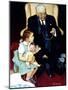 Doll Checkup (or Doll Pretending to Check up Doll)-Norman Rockwell-Mounted Giclee Print