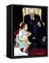 Doll Checkup (or Doll Pretending to Check up Doll)-Norman Rockwell-Framed Stretched Canvas