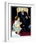 Doll Checkup (or Doll Pretending to Check up Doll)-Norman Rockwell-Framed Giclee Print