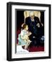 Doll Checkup (or Doll Pretending to Check up Doll)-Norman Rockwell-Framed Premium Giclee Print