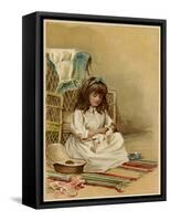 Doll Dried after Bath-William St Clair Simmons-Framed Stretched Canvas