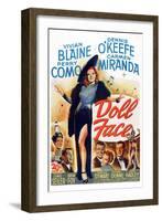 Doll Face, Carmen Miranda, Perry Como, Vivian Blaine, Dennis O'Keefe, Martha Stewart, 1946-null-Framed Art Print