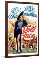 Doll Face, Carmen Miranda, Perry Como, Vivian Blaine, Dennis O'Keefe, Martha Stewart, 1946-null-Framed Art Print