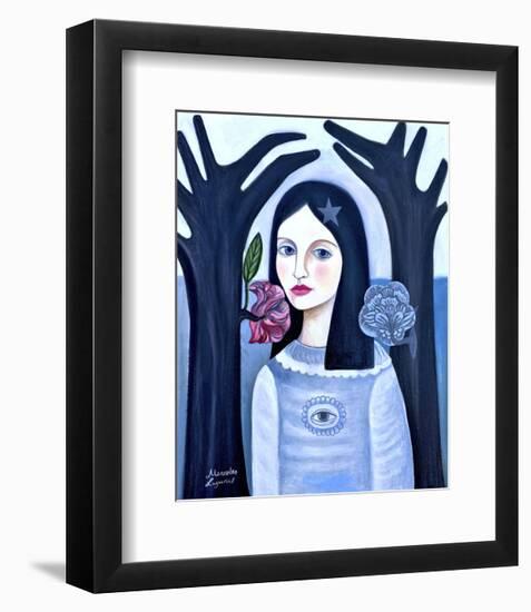 Doll in the Woods-Mercedes Lagunas-Framed Art Print