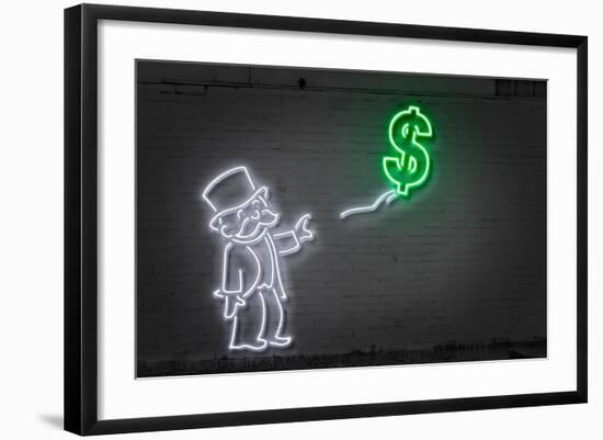 Dollar Balloon-Octavian Mielu-Framed Art Print