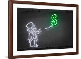 Dollar Balloon-Octavian Mielu-Framed Art Print