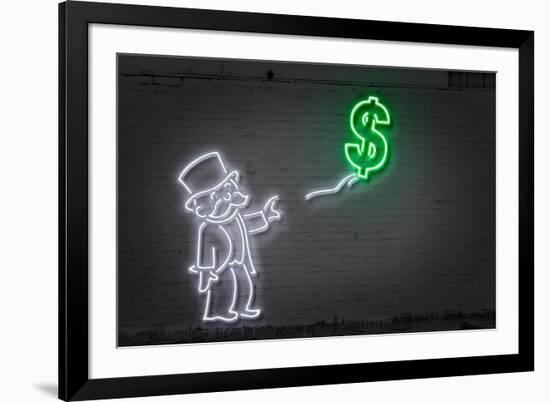 Dollar Balloon-Octavian Mielu-Framed Art Print