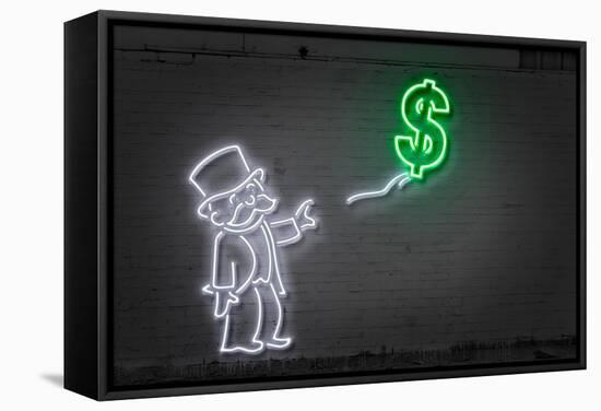 Dollar Balloon-Octavian Mielu-Framed Stretched Canvas