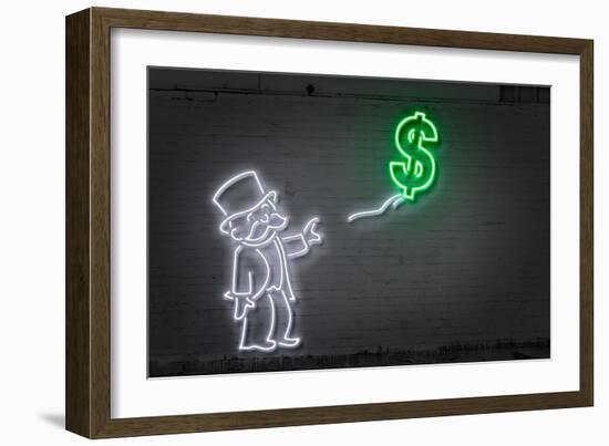 Dollar Balloon-Octavian Mielu-Framed Art Print