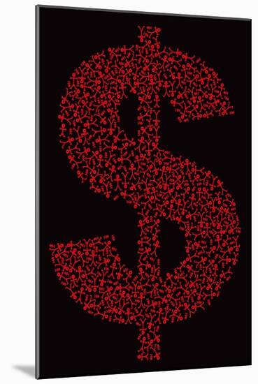 Dollar People Icon, 2006-Thisisnotme-Mounted Giclee Print