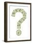 Dollar Question Mark-donatas1205-Framed Art Print