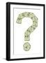 Dollar Question Mark-donatas1205-Framed Art Print