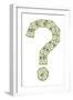 Dollar Question Mark-donatas1205-Framed Art Print