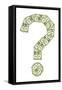 Dollar Question Mark-donatas1205-Framed Stretched Canvas